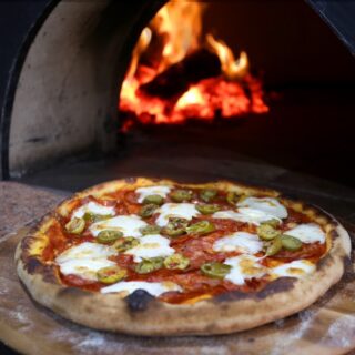 Our Mexicana comes with mozzarella, salami, jalapeños & green stuffed olives!